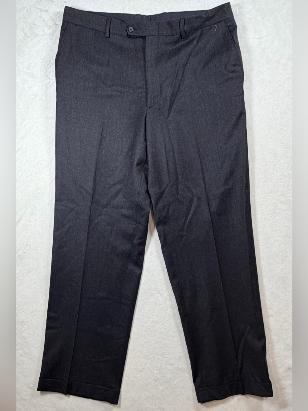Zignone Linea Naturale Luxe Wool Cashmere 36W 31L Men's Black Dress Pants